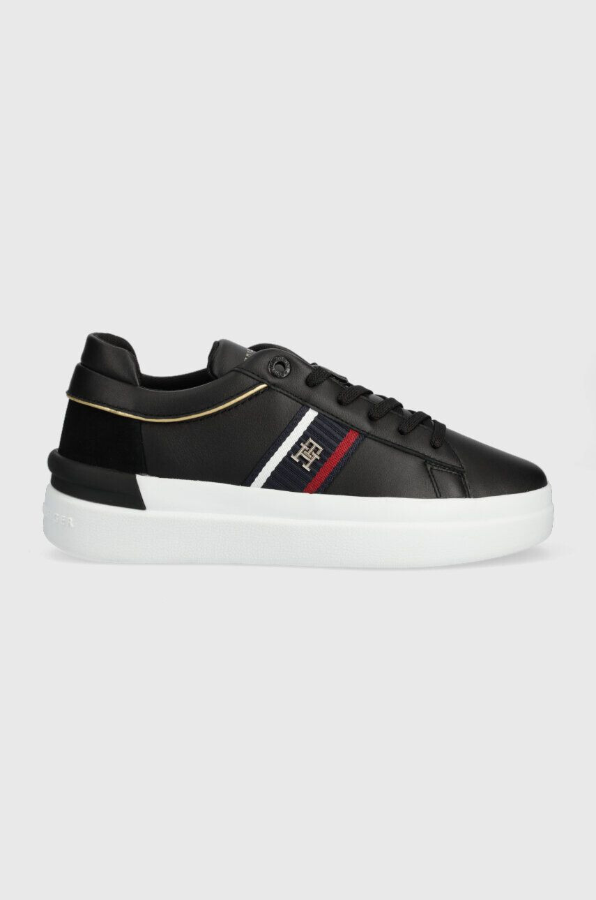 Tommy Hilfiger Δερμάτινα αθλητικά παπούτσια CORP WEBBING COURT - Pepit.gr