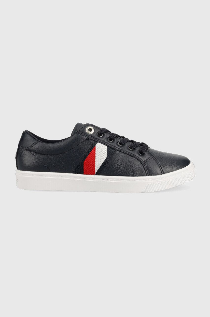 Tommy Hilfiger Δερμάτινα αθλητικά παπούτσια Corporate Tommy Cupsole - Pepit.gr