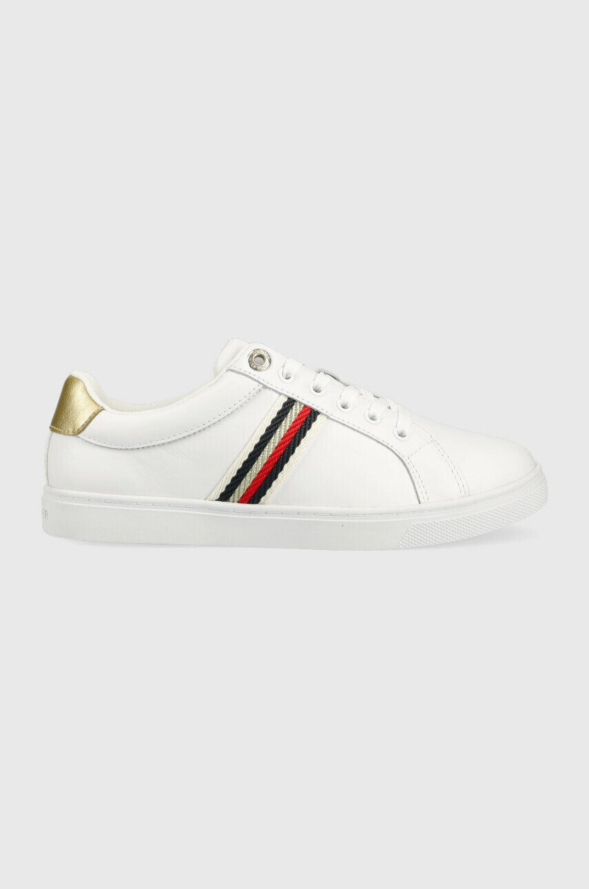 Tommy Hilfiger Δερμάτινα αθλητικά παπούτσια CORPORATE WEBBING SNEAKER - Pepit.gr