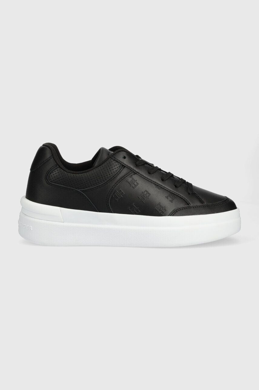 Tommy Hilfiger Δερμάτινα αθλητικά παπούτσια EMBOSSED COURT SNEAKER - Pepit.gr