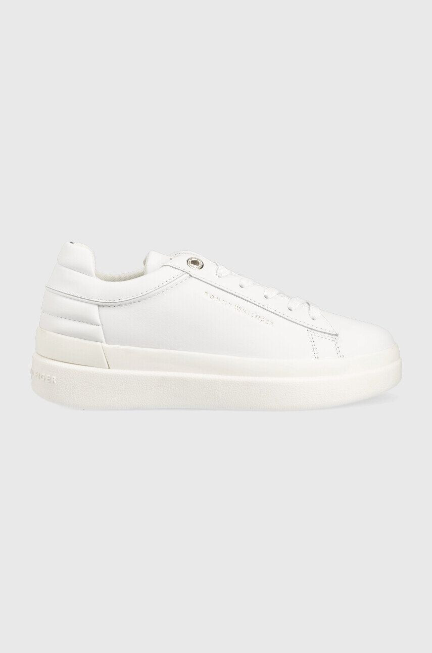 Tommy Hilfiger Δερμάτινα αθλητικά παπούτσια Fw0fw06511 Feminine Elevated Sneaker - Pepit.gr