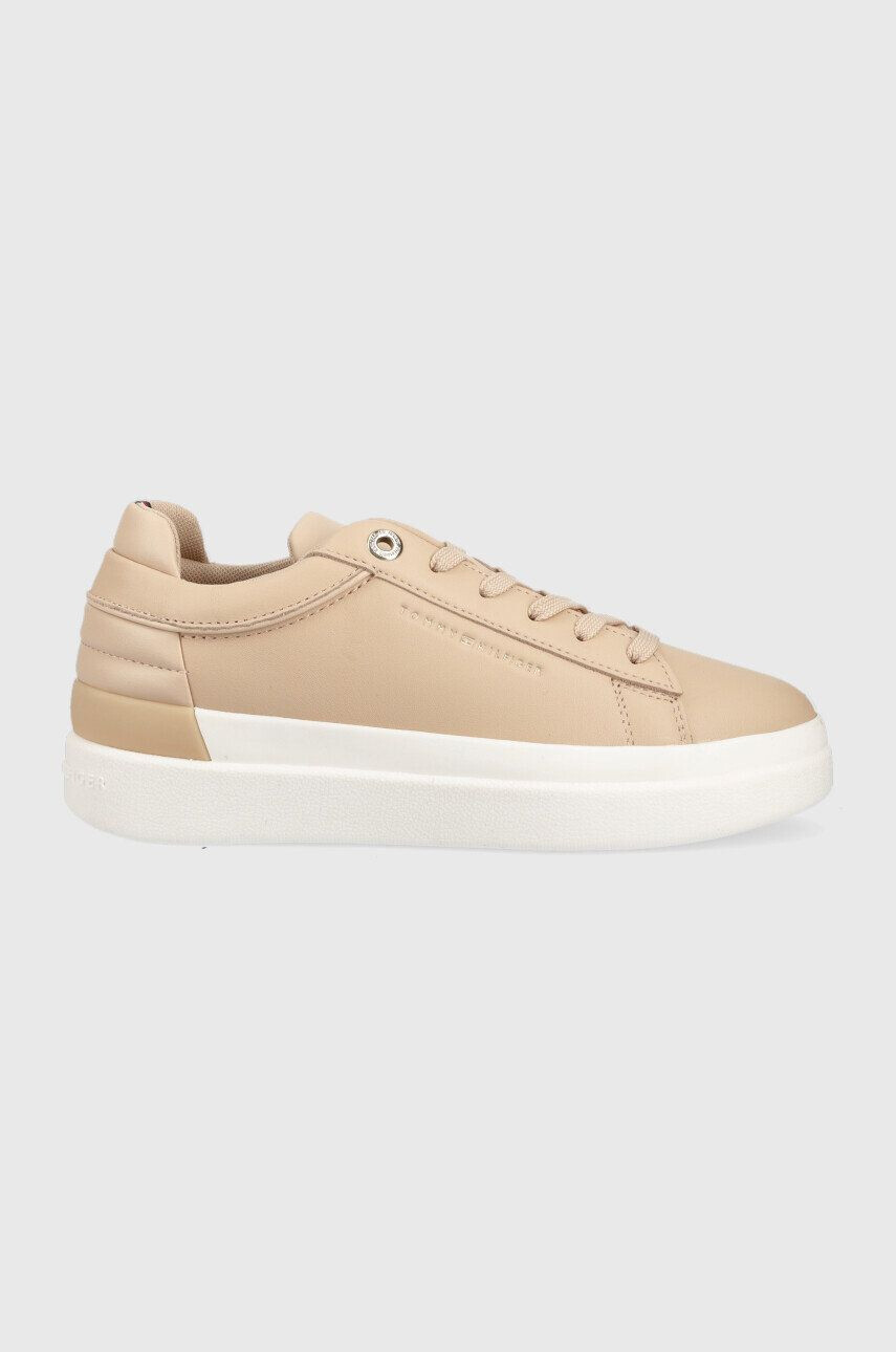 Tommy Hilfiger Δερμάτινα αθλητικά παπούτσια Fw0fw06511 Feminine Elevated Sneaker - Pepit.gr