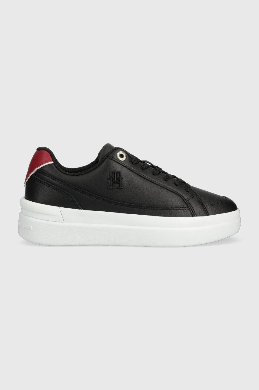 Tommy Hilfiger Δερμάτινα αθλητικά παπούτσια TH ELEVATED COURT SNEAKER - Pepit.gr