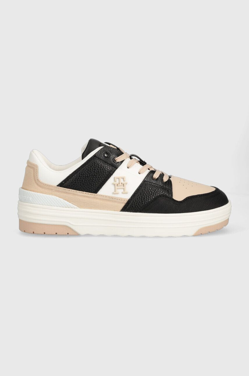 Tommy Hilfiger Δερμάτινα αθλητικά παπούτσια TH PREMIUM LO BASKET SNEAKER - Pepit.gr