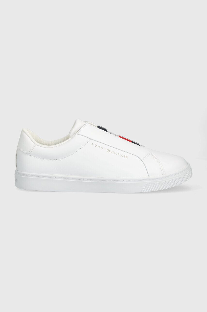 Tommy Hilfiger Δερμάτινα ελαφριά παπούτσια ELASTIC SLIP ON SNEAKER - Pepit.gr