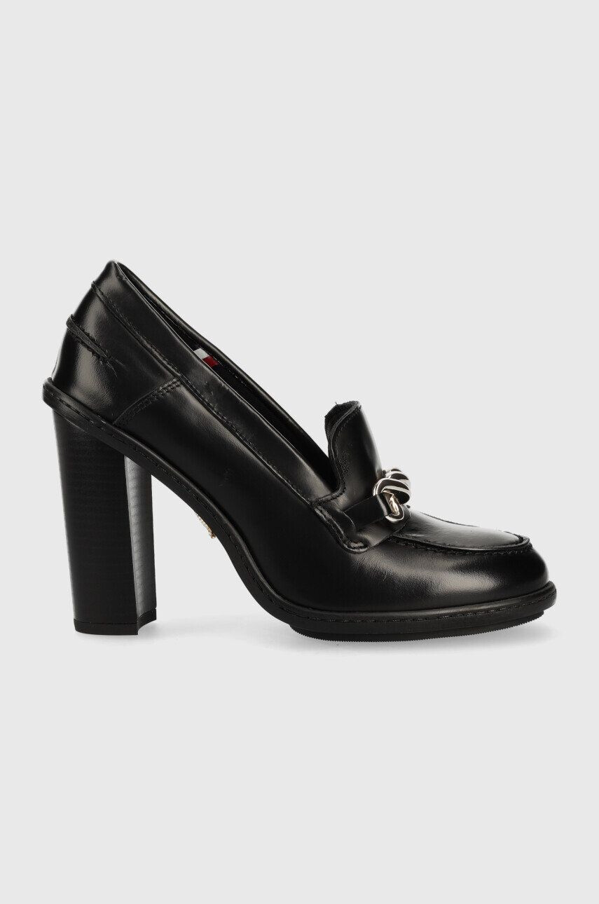 Tommy Hilfiger Δερμάτινα γοβάκια Tommy Twist High Heel Loafer - Pepit.gr