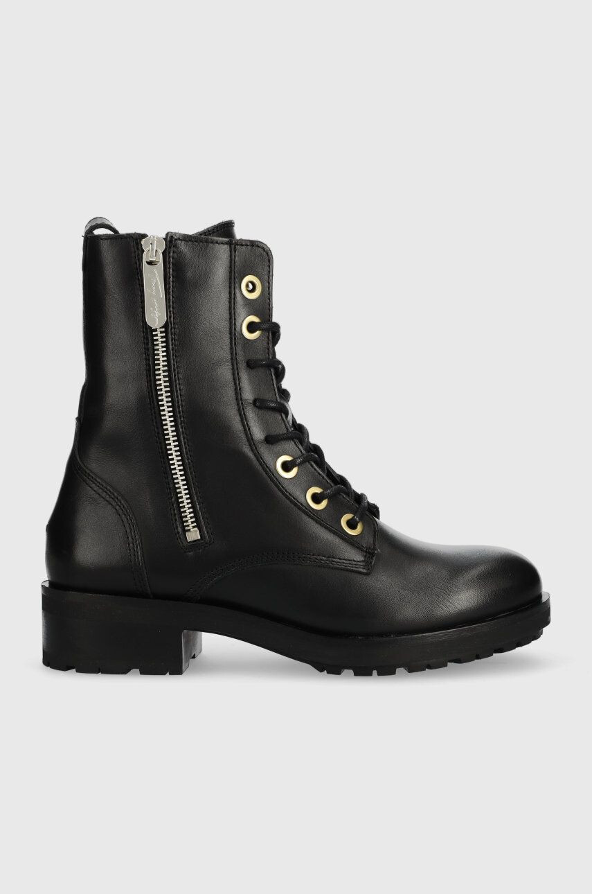 Tommy Hilfiger Δερμάτινα workers Th Essentials Biker Boot - Pepit.gr