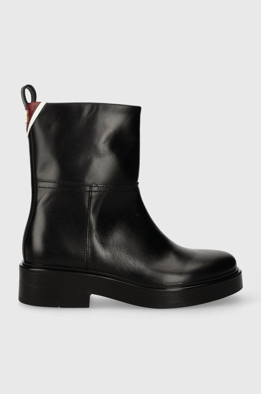 Tommy Hilfiger Δερμάτινες μπότες COOL ELEVATED ANKLE BOOTIE - Pepit.gr