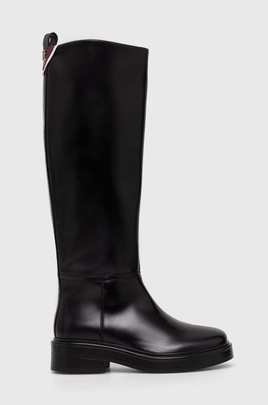 Tommy Hilfiger Δερμάτινες μπότες COOL ELEVATED LONGBOOT - Pepit.gr