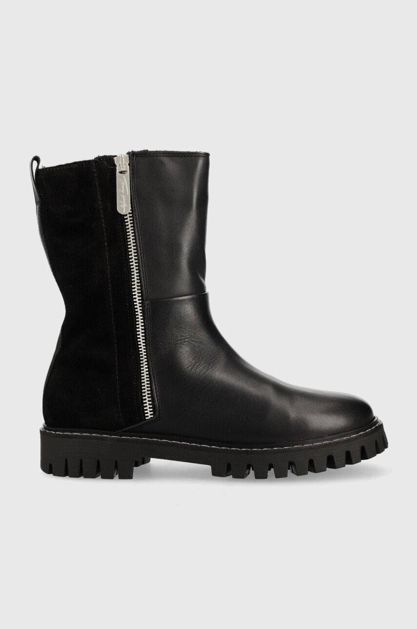 Tommy Hilfiger Δερμάτινες μπότες Warm Lining Boot - Pepit.gr