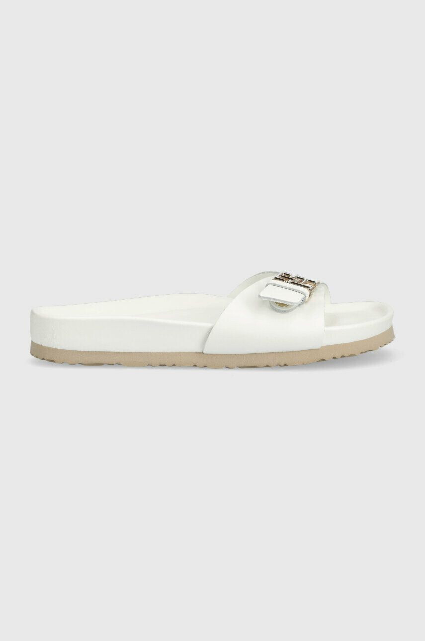 Tommy Hilfiger Δερμάτινες παντόφλες TH MULE SANDAL LEATHER - Pepit.gr