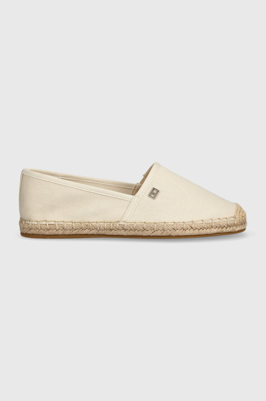 Tommy Hilfiger Εσπαντρίγιες ESSENTIAL ESPADRILLE χρώμα: μπεζ FW0FW07458 - Pepit.gr