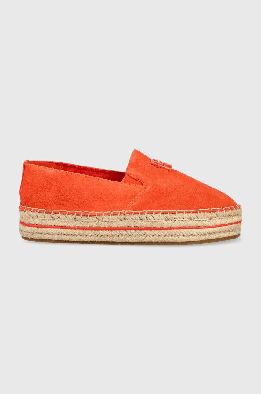 Tommy Hilfiger Εσπαντρίγιες σουέτ TH SUEDE FLATFORM ESPADRILLE - Pepit.gr