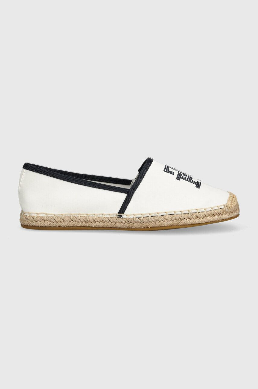 Tommy Hilfiger Εσπαντρίγιες TH EMBROIDERED ESPADRILLE χρώμα: άσπρο - Pepit.gr