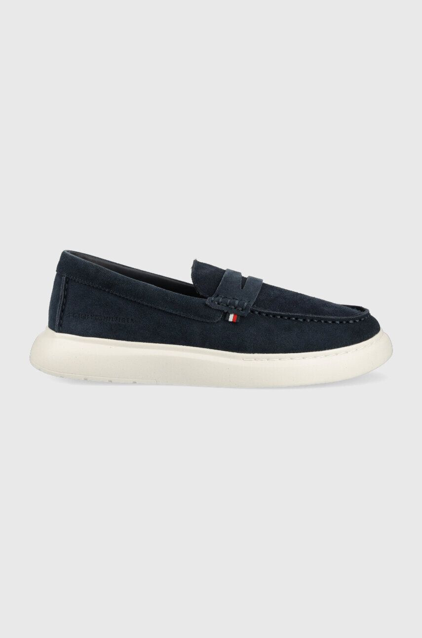 Tommy Hilfiger Μοκασίνια σουέτ HYBRID LOAFER - Pepit.gr