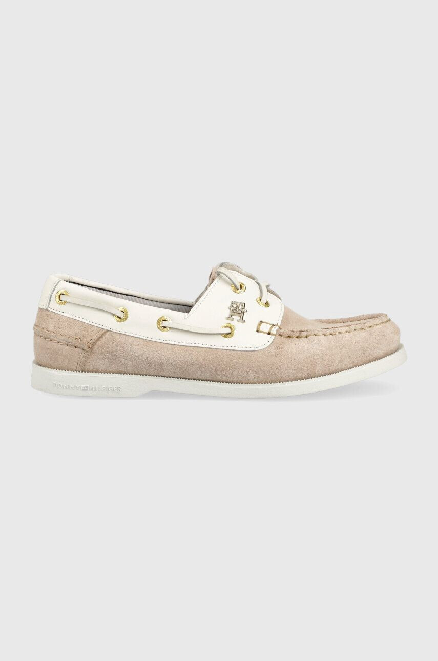 Tommy Hilfiger Μοκασίνια σουέτ TH BOAT SHOE - Pepit.gr