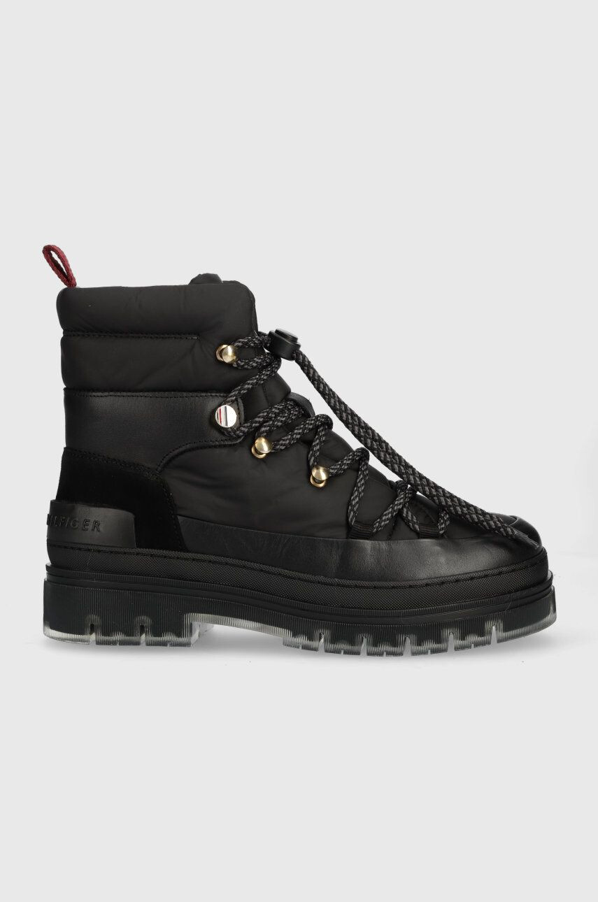 Tommy Hilfiger Μποτάκια εργασίας Laced Outdoor Boot - Pepit.gr