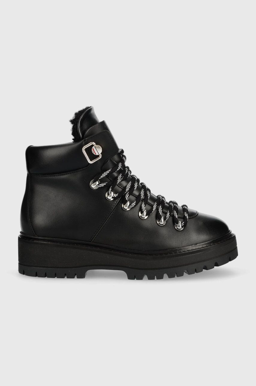 Tommy Hilfiger Μποτάκια Leather Outdoor Flat Boot - Pepit.gr