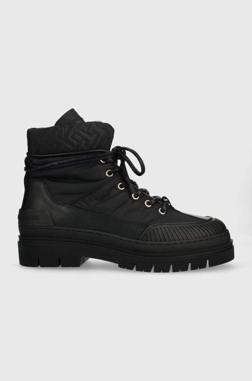 Tommy Hilfiger Μποτάκια TH MONOGRAM OUTDOOR BOOT - Pepit.gr