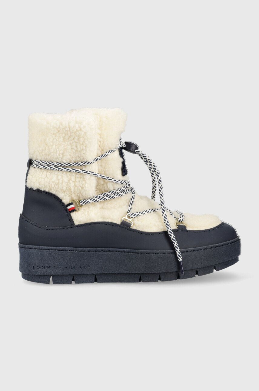 Tommy Hilfiger Μπότες χιονιού FW0FW06850 TH FAUX FUR SNOW BOOTIE - Pepit.gr