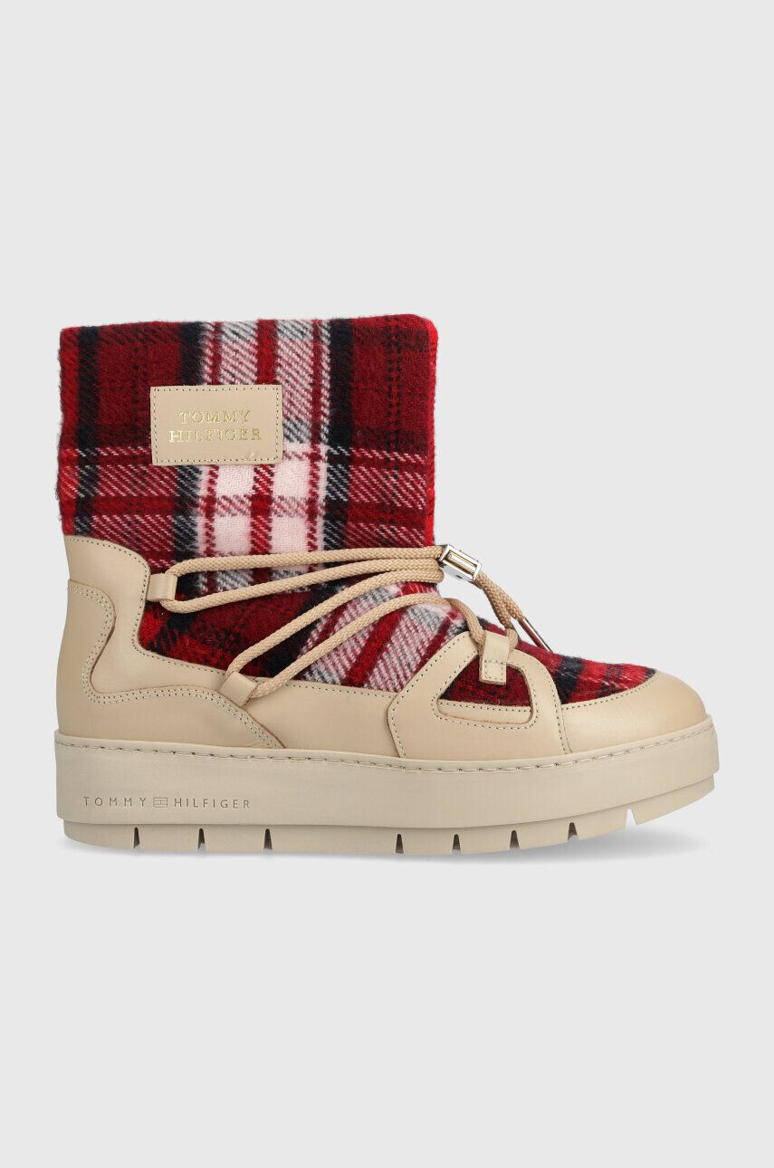 Tommy Hilfiger Μπότες χιονιού TARTAN SNOWBOOT - Pepit.gr