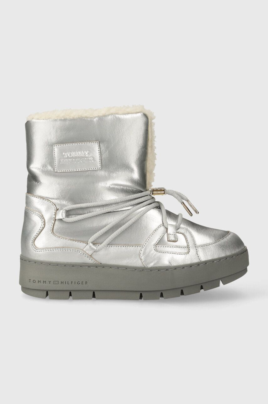 Tommy Hilfiger Μπότες χιονιού TOMMY ESSENTIAL SILVER SNOWBOOT - Pepit.gr