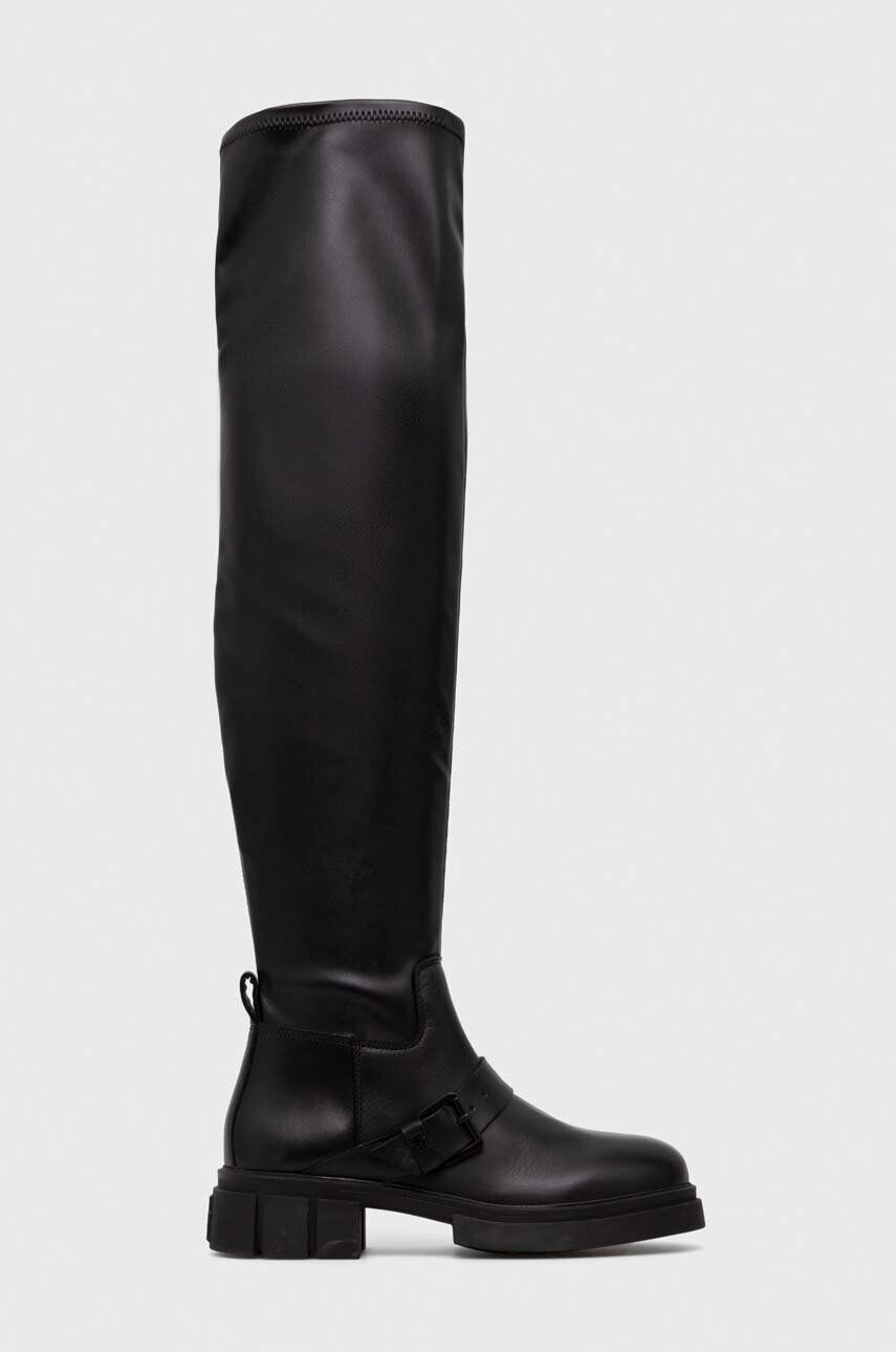 Tommy Hilfiger Μπότες STRETCH MONOCHROMATIC LONGBOOT - Pepit.gr