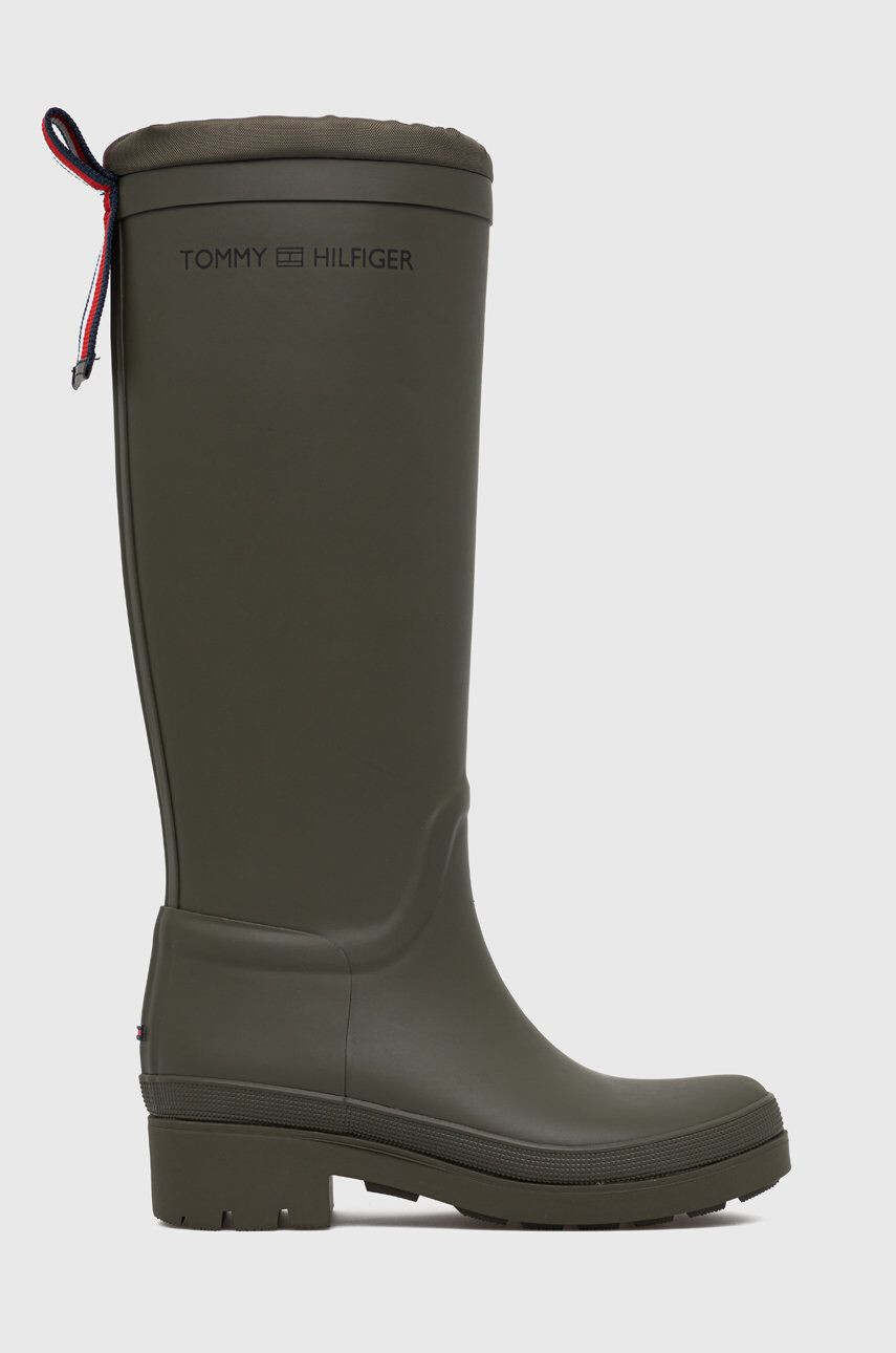 Tommy Hilfiger Ουέλλινγκτον Th Overknee Rainboot - Pepit.gr