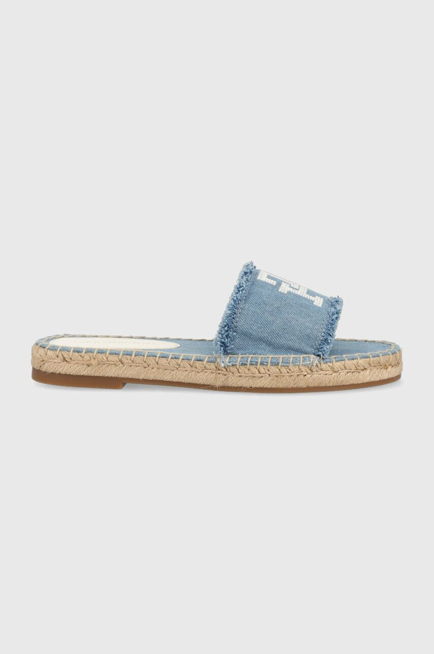 Tommy Hilfiger Παντόφλες DENIM FLAT SANDAL - Pepit.gr