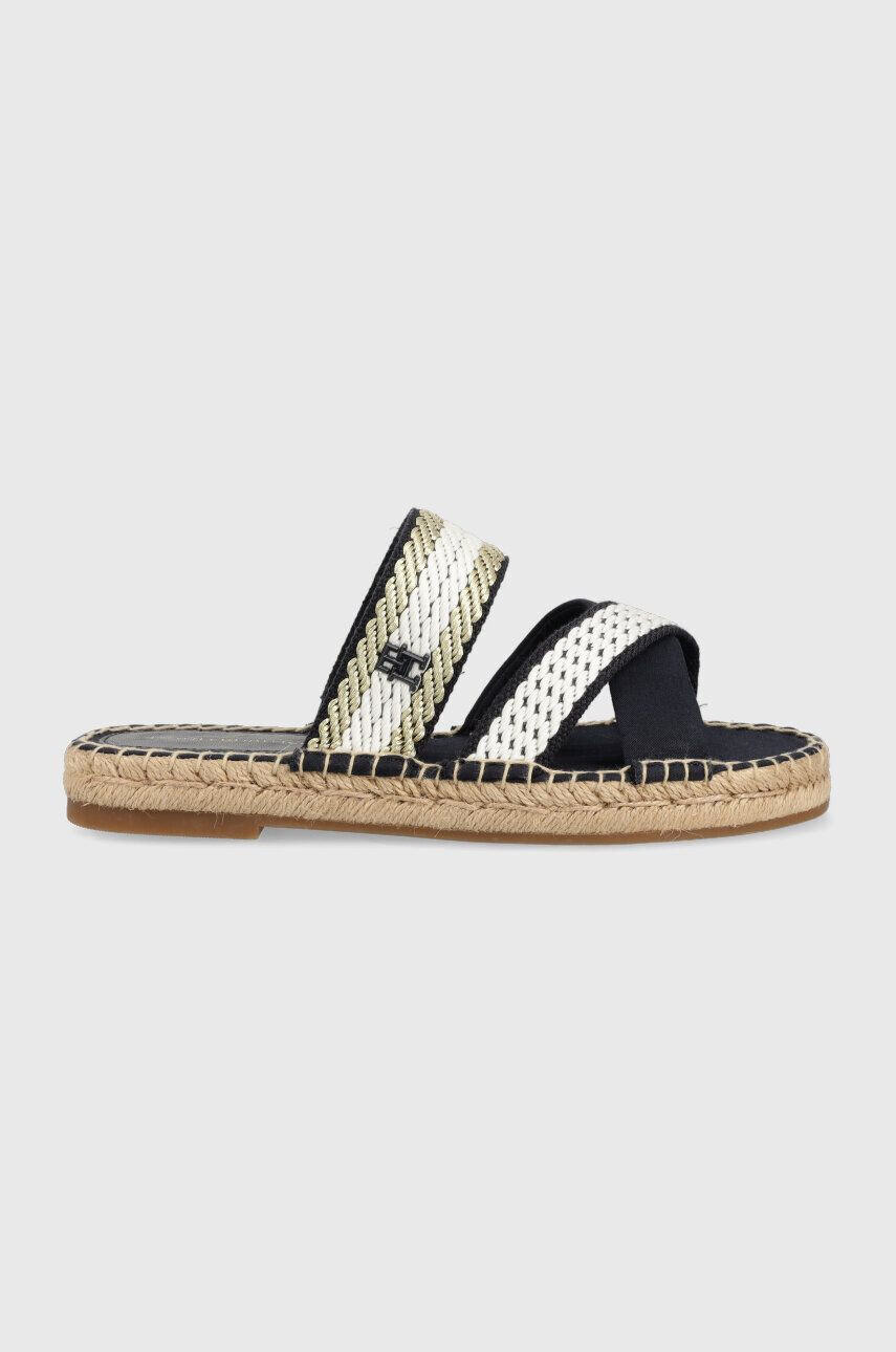 Tommy Hilfiger Παντόφλες GOLDEN WEBBING SANDAL - Pepit.gr