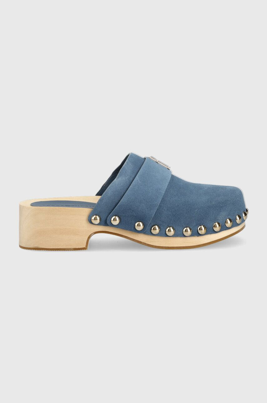 Tommy Hilfiger Παντόφλες σουέτ TH CLOG SUEDE - Pepit.gr