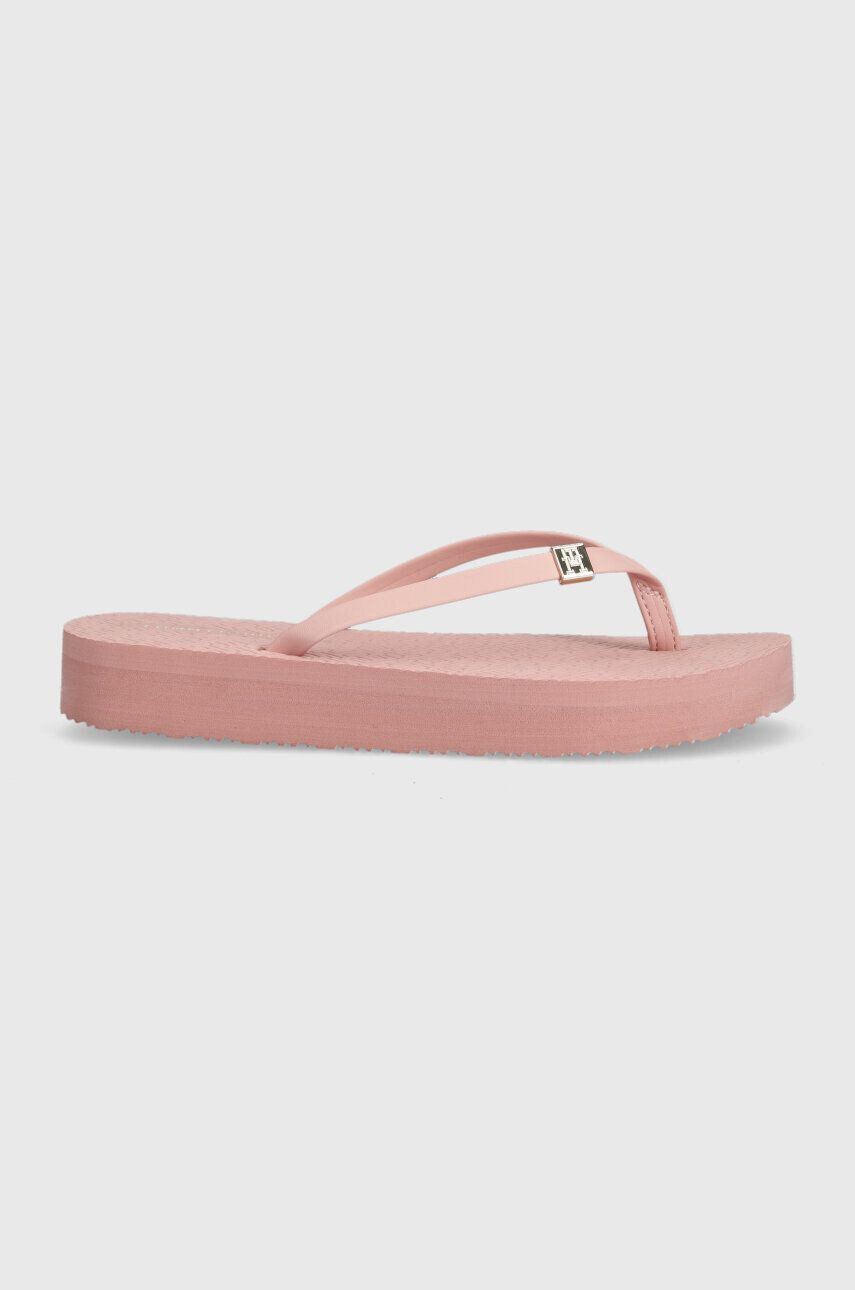 Tommy Hilfiger Σαγιονάρες TH MONOGRAM FLAT SANDAL - Pepit.gr