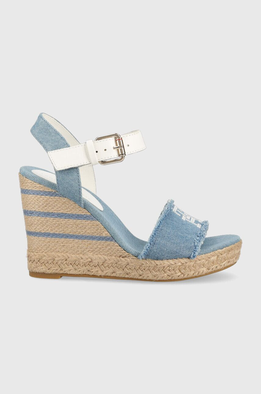 Tommy Hilfiger Σανδάλια DENIM WEDGE SANDAL - Pepit.gr