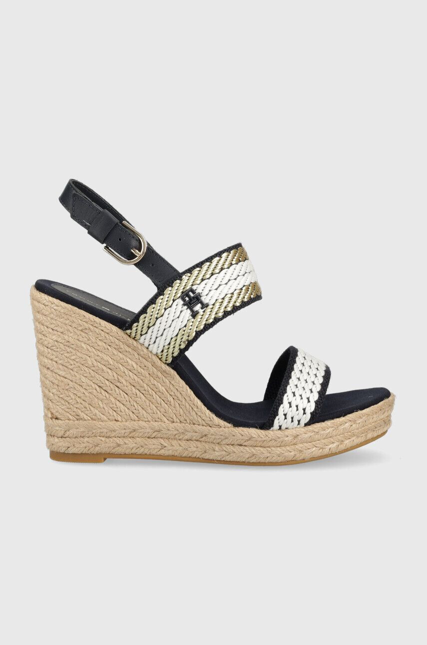 Tommy Hilfiger Σανδάλια GOLDEN WEBBING WEDGE - Pepit.gr