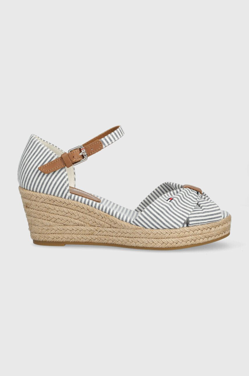 Tommy Hilfiger Σανδάλια HIGH WEDGE SEERSUCKER - Pepit.gr