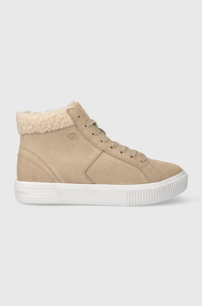 Tommy Hilfiger Σουέτ αθλητικά παπούτσια VULC SUEDE SNEAKER HI - Pepit.gr