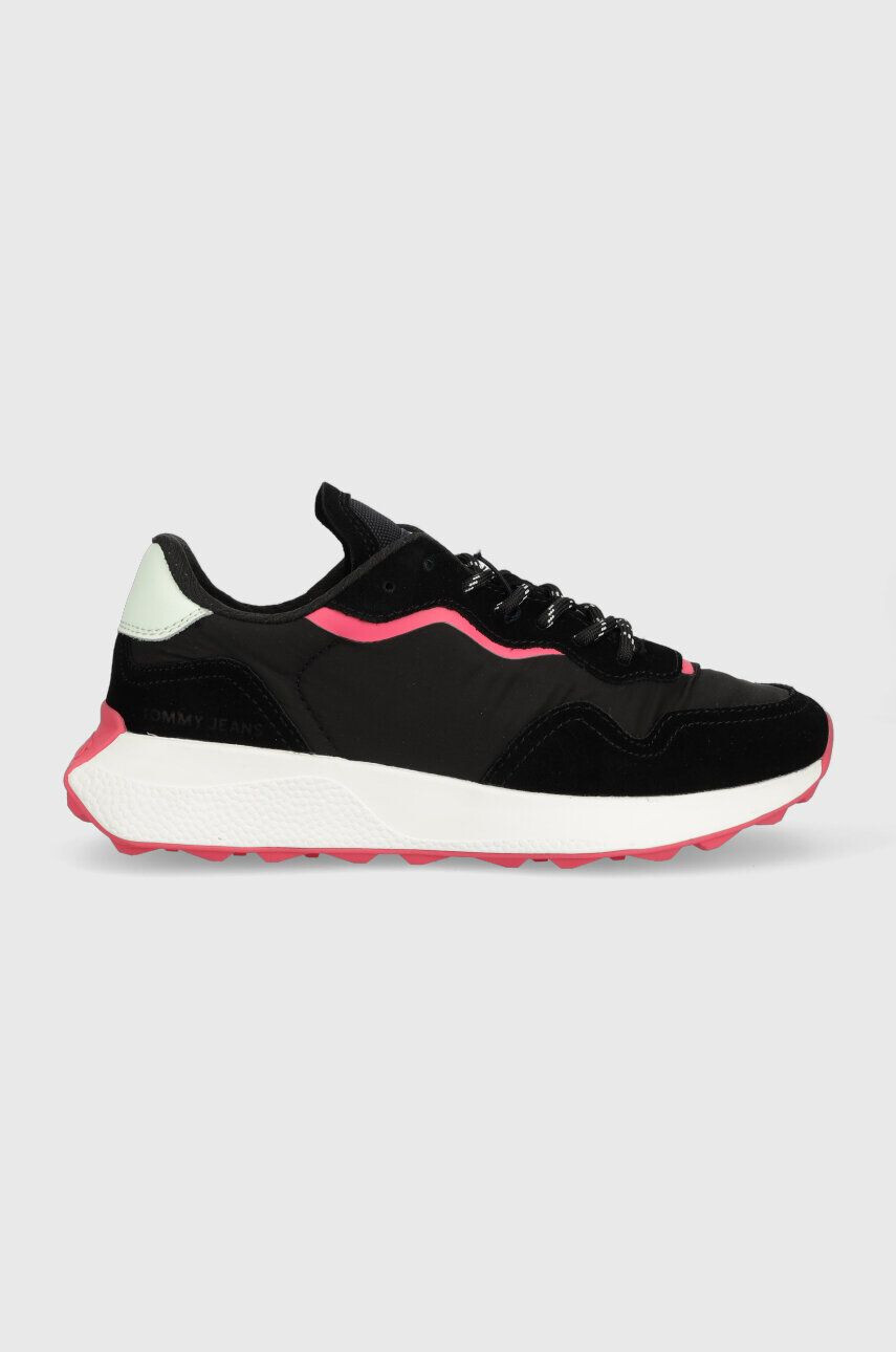 Tommy Jeans Αθλητικά WMNS NEW RUNNER χρώμα: μαύρο EN0EN02143 - Pepit.gr