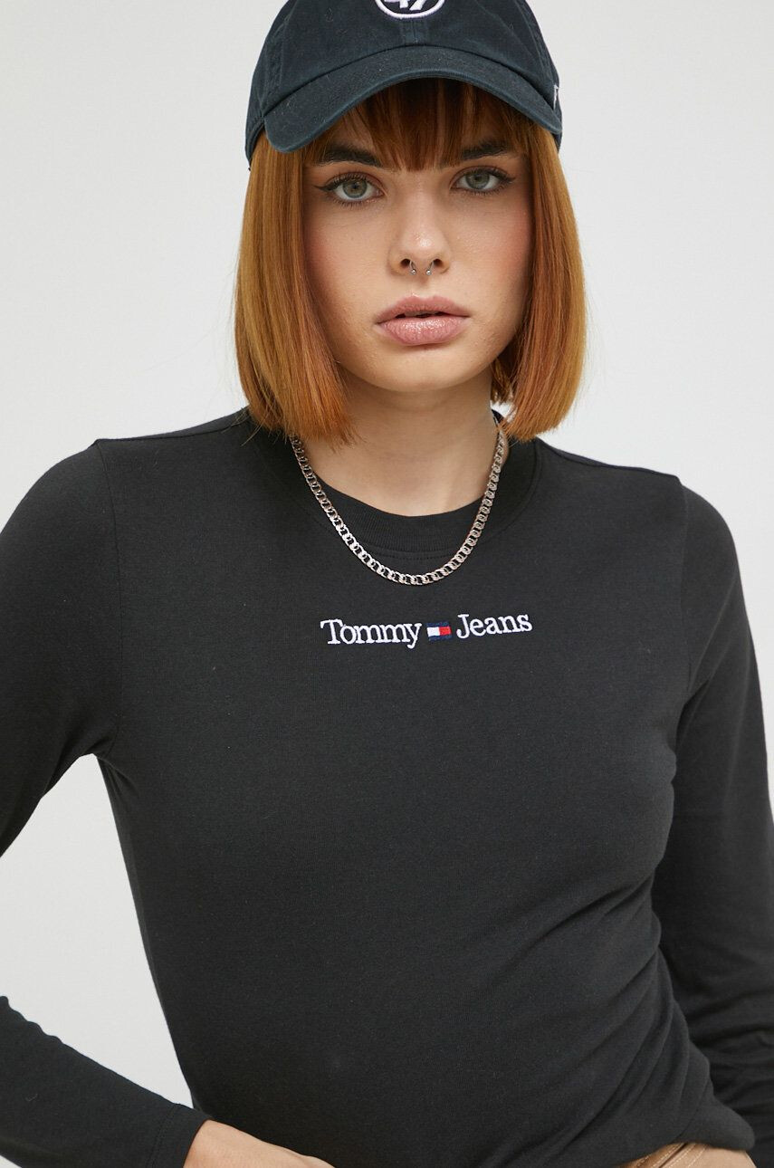 Tommy Jeans Βαμβακερή μπλούζα με μακριά μανίκια - Pepit.gr