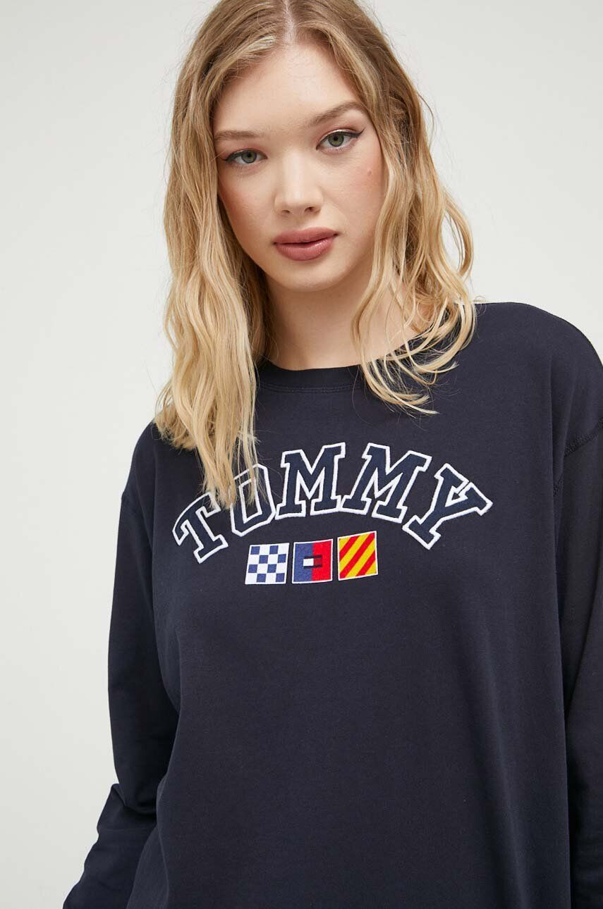 Tommy Jeans Βαμβακερή μπλούζα με μακριά μανίκια - Pepit.gr