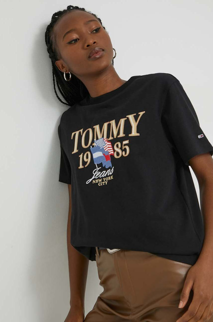 Tommy Jeans Βαμβακερό μπλουζάκι - Pepit.gr