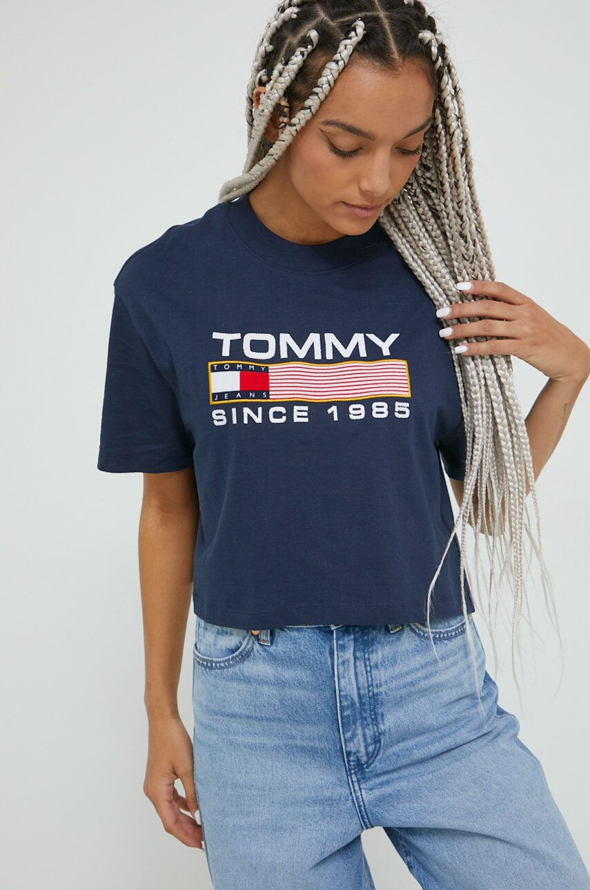 Tommy Jeans Βαμβακερό μπλουζάκι - Pepit.gr