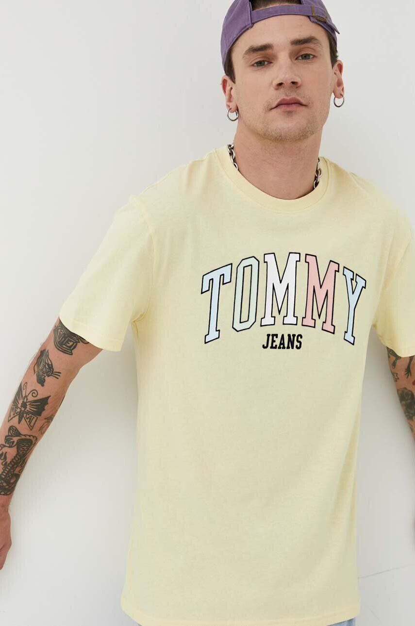 Tommy Jeans Βαμβακερό μπλουζάκι - Pepit.gr