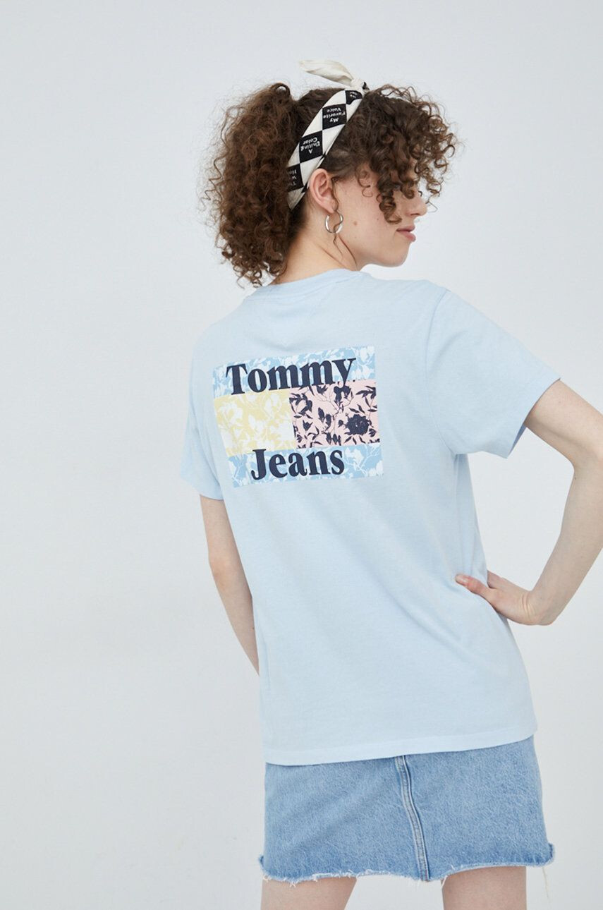 Tommy Jeans Βαμβακερό μπλουζάκι - Pepit.gr