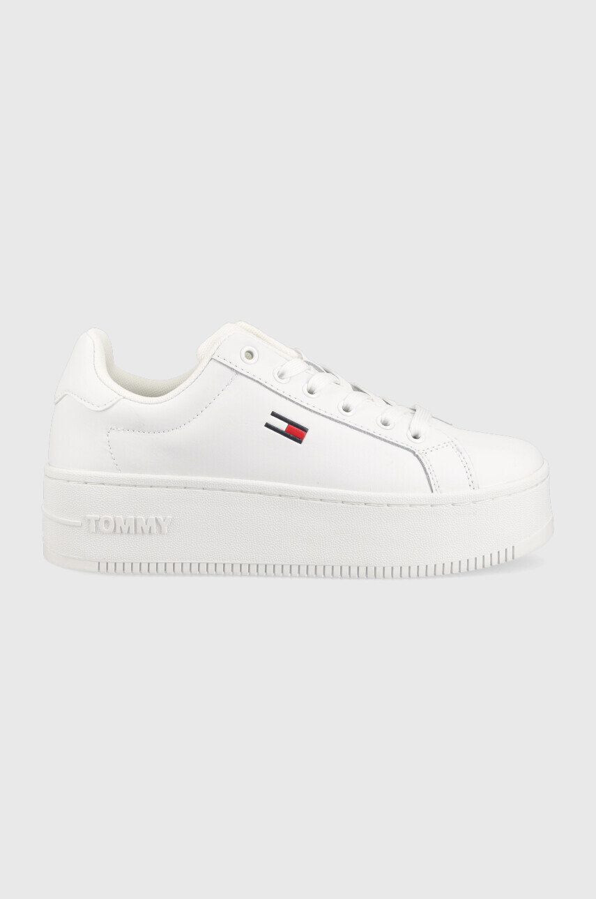 Tommy Jeans Δερμάτινα αθλητικά παπούτσια Flatform Ess - Pepit.gr