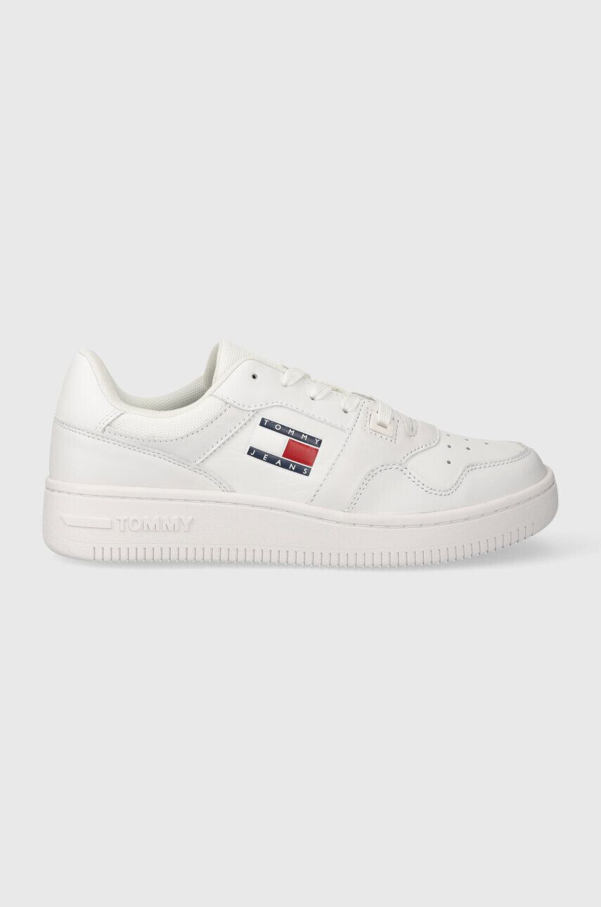 Tommy Jeans Δερμάτινα αθλητικά παπούτσια TJW RETRO BASKET ESS - Pepit.gr