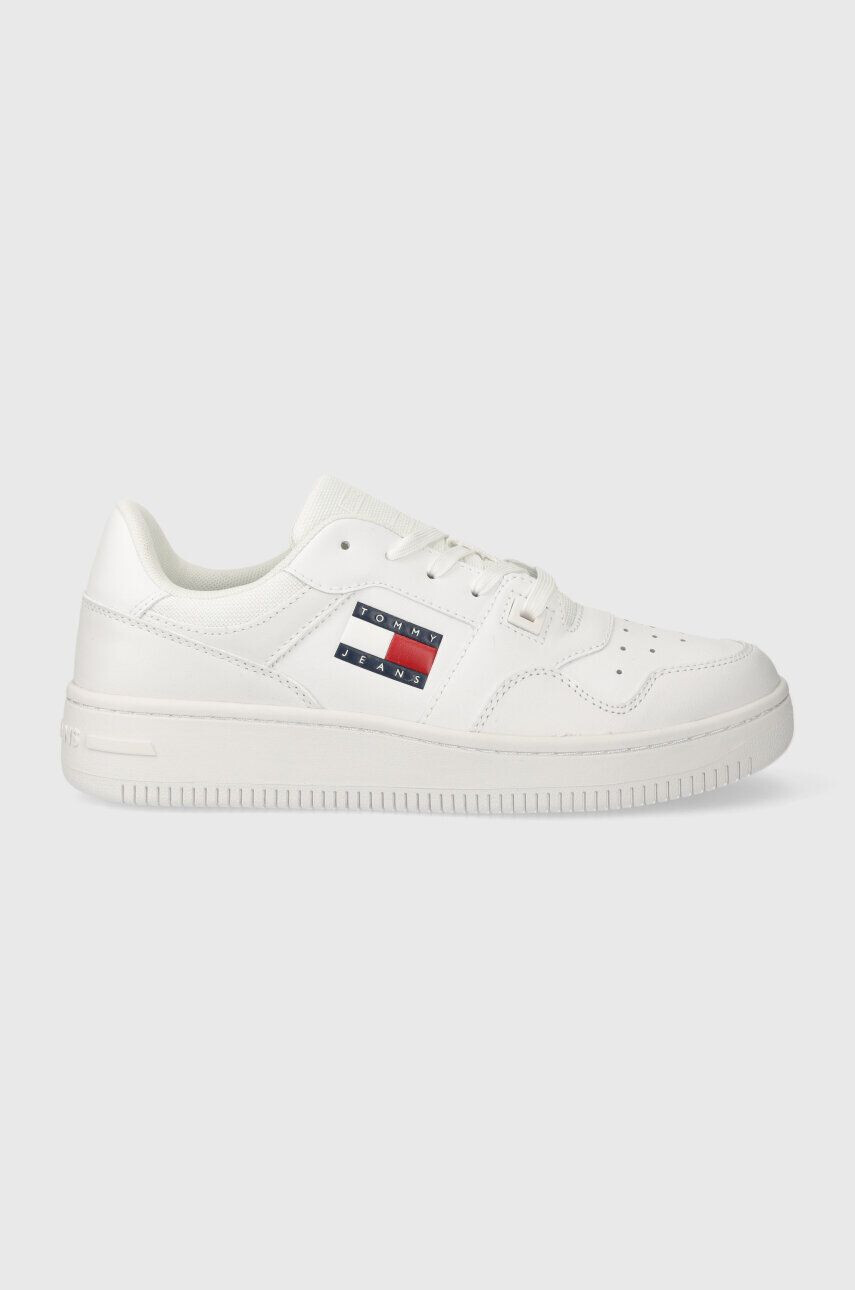 Tommy Jeans Δερμάτινα αθλητικά παπούτσια TJW RETRO BASKET ESS - Pepit.gr