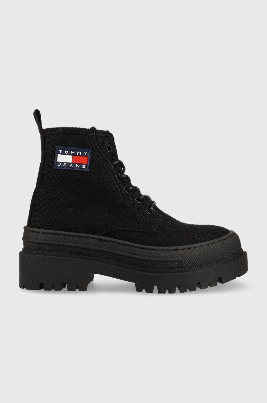 Tommy Jeans Μποτάκια εργασίας Foxing Boot - Pepit.gr