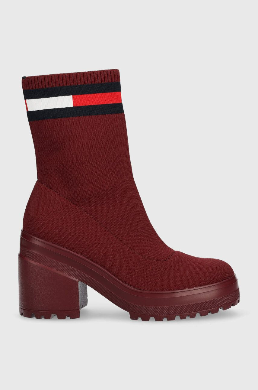 Tommy Jeans Μποτάκια Water Resistent Knitted Boot - Pepit.gr