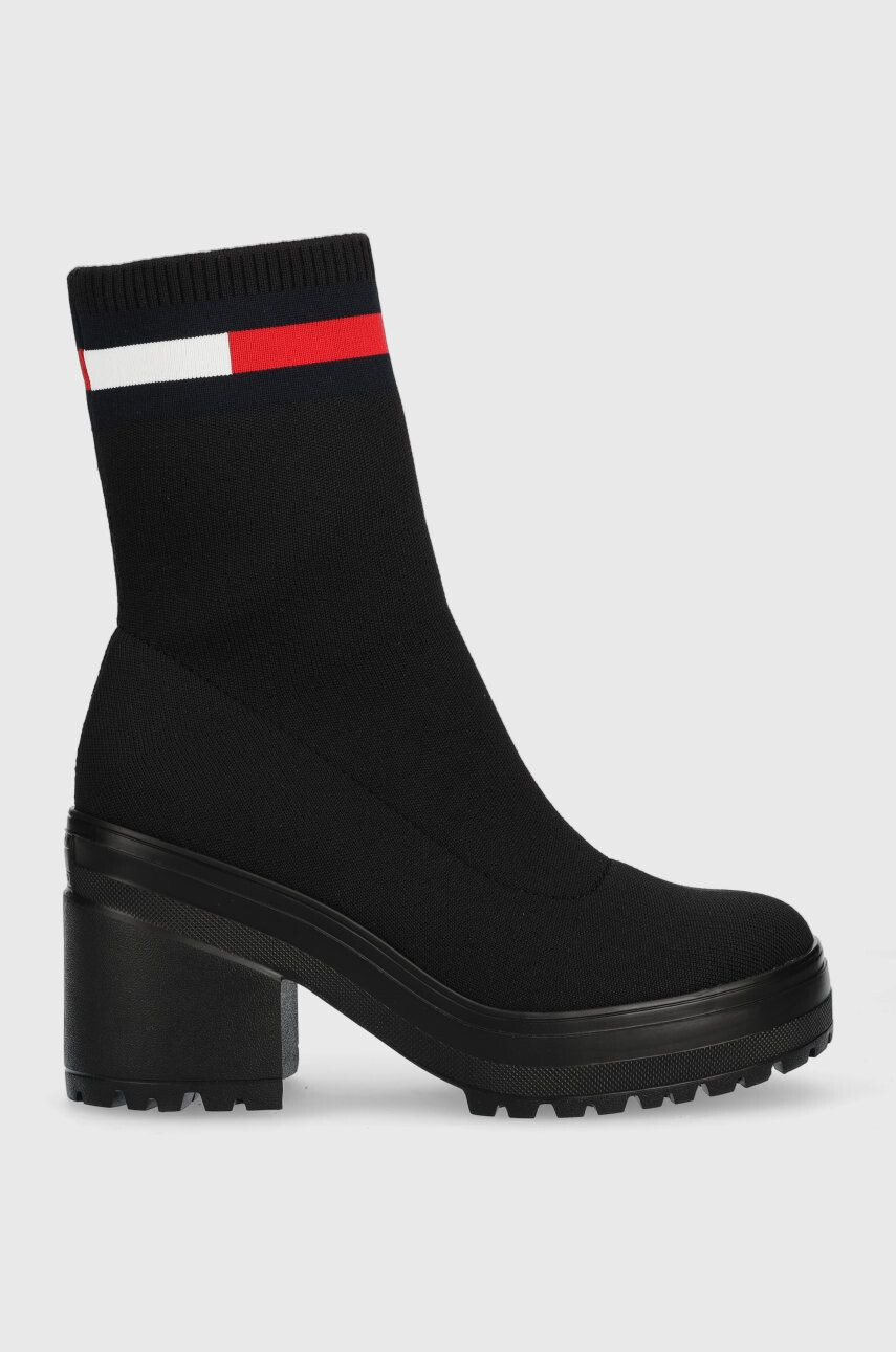 Tommy Jeans Μποτάκια Water Resistent Knitted Boot - Pepit.gr