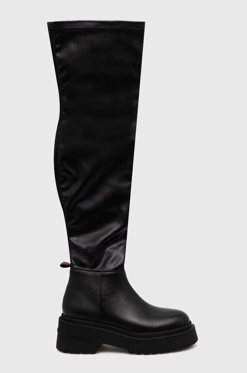 Tommy Jeans Μπότες TJW OVER THE KNEE BOOTS - Pepit.gr